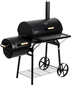 El Fuego Dakota - Barbecue - Smoker - Zwart - Grilloppervlak 66 X 41 Cm - Afmeting 132,5 X 66 X 122 Cm -Keukengrill Winkel 1005x1200 2