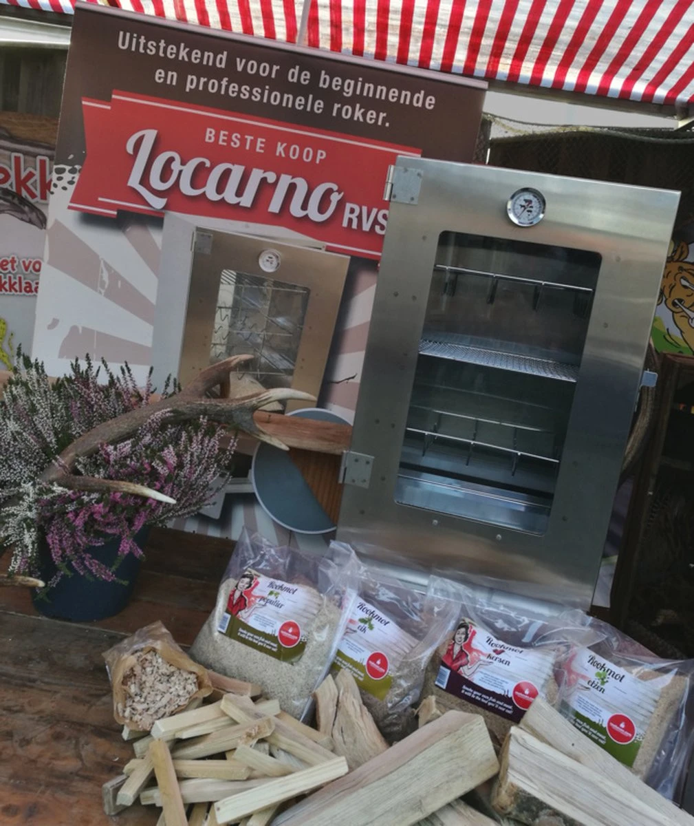 2-L Home & Garden XL Rookoven - RVS - 80x40x28 Cm - 3 Etages 12 2-L Home & Garden XL Rookoven - RVS - 80x40x28 Cm - 3 Etages - Afbeelding 12