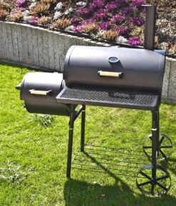 El Fuego Dakota - Barbecue - Smoker - Zwart - Grilloppervlak 66 X 41 Cm - Afmeting 132,5 X 66 X 122 Cm -Keukengrill Winkel 1025x1200