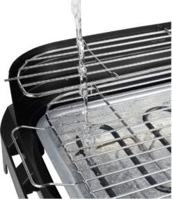 Princess 112250 Elektrische BBQ Met Zijplanken - BBQ - 40x25cm - Met En Zonder Statief Te Gebruiken - Met Zijplankjes - Ook Te Gebruiken Als Tafelgrill - 2200W -Keukengrill Winkel 1037x1200