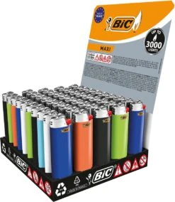 BIC Lighter Aansteker Maxi J26 Display(50stuks) -Keukengrill Winkel 1045x1200