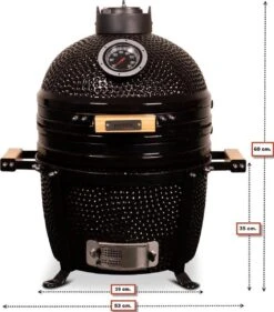 Patton Kamado 15" - Keramisch - Tafel Model - Premium Black - Medium - Zwart 35 Patton Kamado 15" - Keramisch - Tafel Model - Premium Black - Medium - Zwart -Keukengrill Winkel 1055x1200