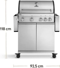 Burnhard Gas BBQ Big FRED Deluxe - 4 Branders - Incl. Keramische Infraroodbrander & Afdekhoes - Deluxe -Keukengrill Winkel 1063x1200 4