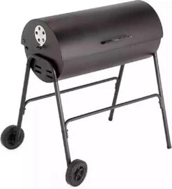 BBQ XL Houtskoolbarbecue - Cilindervorm - Grilloppervlak (LxB) 71 X 35 Cm - Zwart -Keukengrill Winkel 1089x1200