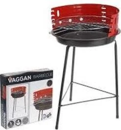 Houtskoolbarbecue Ø33 Cm | Verstelbare Grill BBQ | Halfopen | Zwart / Rood -Keukengrill Winkel 1116x1200 2