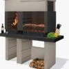 Sarom Fuoco - Betonnen Barbecue - San Pedro - Houtskool En Hout - 160 X 51.5 X 172,2 Cm