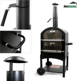 MaxxGarden Pizza Oven - Smoker Barbecue Op Hout, Houtskool Of Pellets - 45 X 65 X 158cm -Keukengrill Winkel 1137x1200 4