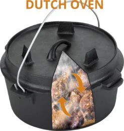 Dutch Mountains Gietijzeren Pannenset 7-delig - Dutch Oven – Braadpan - Grillpan - Hapjespan - Kookset In Houten Transportkist - Deksellifter - Brander 13 Dutch Mountains Gietijzeren Pannenset 7-delig - Dutch Oven – Braadpan - Grillpan - Hapjespan - Kookset In Houten Transportkist - Deksellifter - Brander -Keukengrill Winkel 1139x1200 4