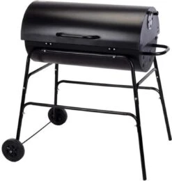BBQ XL Houtskoolbarbecue - Cilindervorm - Grilloppervlak (LxB) 71 X 35 Cm - Zwart -Keukengrill Winkel 1141x1200