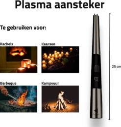 Oplaadbare Lange Elektrische Aansteker - Duurzame Plasma Aansteker – Luxe Aansteker - Inclusief Cadeauverpakking - BBQ – Kaarsen - Zwart 11 Oplaadbare Lange Elektrische Aansteker - Duurzame Plasma Aansteker – Luxe Aansteker - Inclusief Cadeauverpakking - BBQ – Kaarsen - Zwart -Keukengrill Winkel 1150x1200