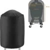 Luxe Waterdichte Ronde BBQ Hoes - 84 Cm X 77 Cm - Barbecue Beschermhoes - BBQ Accessoires - Geschikt Voor O.a. Kamado, Big Green Egg, Grill Guru, The Bastard, Patton, Weber