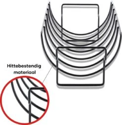 PROKING Sparerib Barbecue Rek – BBQ Accessoires – Inclusief Sparerib Recept – Anti-aanbak Lag – 35 X 19.5 X 11.5 CM -Keukengrill Winkel 1167x1200