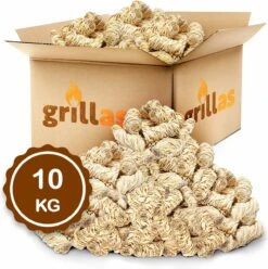 Aanmaakkrullen Voor BBQ Of Kachel | 10kg ECO FSC Gecertificeerd Aanmaakhout Barbecue - Biologisch En Duurzaam Aanmaakwokkels - Houtwol Wokkels - Barbeque Aansteker - Aanmaakblokjes - Accessoires - Ongeveer 800krullen -Keukengrill Winkel 1195x1200 5