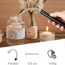 Merkloos BBQ Aansteker Oplaadbaar Met Usb Kabel - Elektrische Keuken Aansteker - Flexibele Aansteker - Zwart -Keukengrill Winkel 1196x1200 1