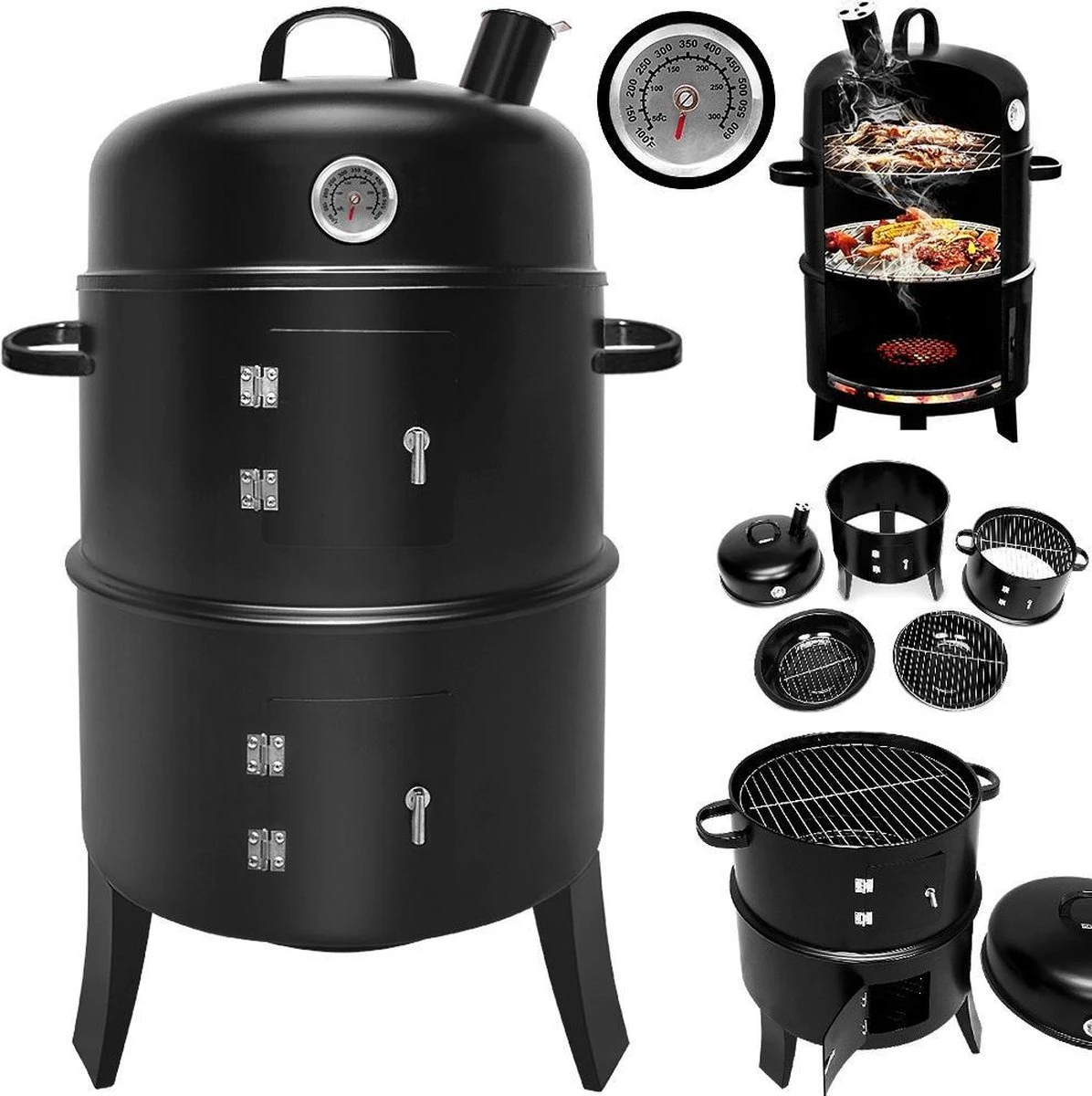 Merkloos Monzana Barbecue-ROKER-Grill-Oven 1 Merkloos Monzana Barbecue-ROKER-Grill-Oven