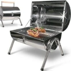 BBQ Collection Houtskoolbarbecue - Cilinder - Chroom -Keukengrill Winkel 1197x1200 5