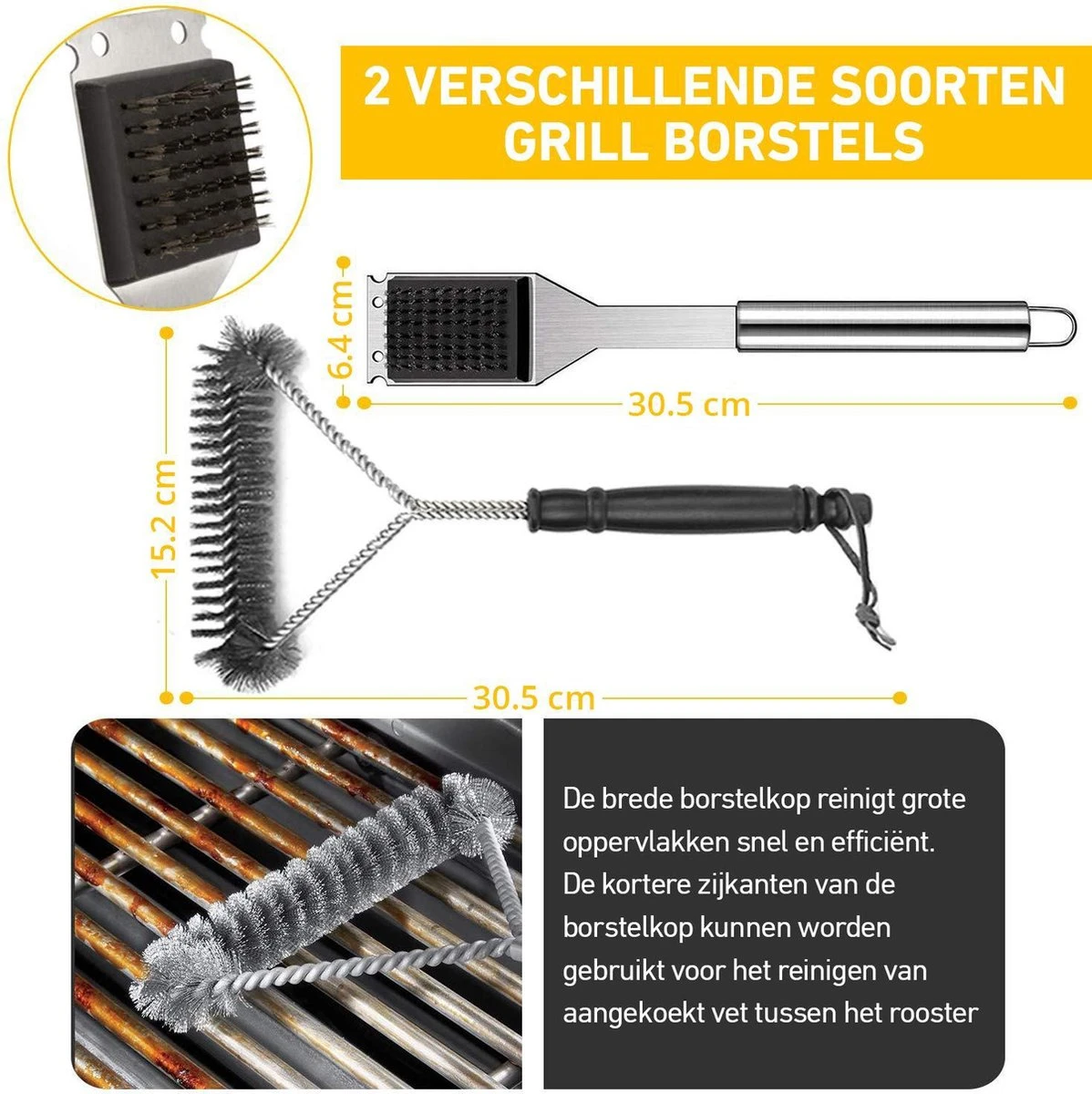 Saveur Royal® 35-delige Barbecue Gereedschapset In Roestvrij Staal - BBQ Grill Set Met Draagtas - Barbecuegerei-sets - Barbecue Accessoires Gereedschap - 35-delig 4 Saveur Royal® 35-delige Barbecue Gereedschapset In Roestvrij Staal - BBQ Grill Set Met Draagtas - Barbecuegerei-sets - Barbecue Accessoires Gereedschap - 35-delig - Afbeelding 4