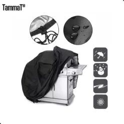 TammaT - BBQ Hoes - Waterdichte Beschermhoes - UV Bescherming - Maat L 170 X 61 X 117 Cm - Met Trekkoord -Keukengrill Winkel 1198x1200 9