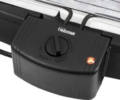 Tristar BQ-2824 Elektrische Barbecue - Tafel BBQ 34,5 X 23 Cm - Regelbare Thermostaat - 2000 Watt - Zwart -Keukengrill Winkel 1200x1002
