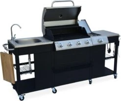 Alice's Garden Gas BBQ D'Artagnan - Zwart - 5 Branders - Buitenkeuken -Keukengrill Winkel 1200x1005 2