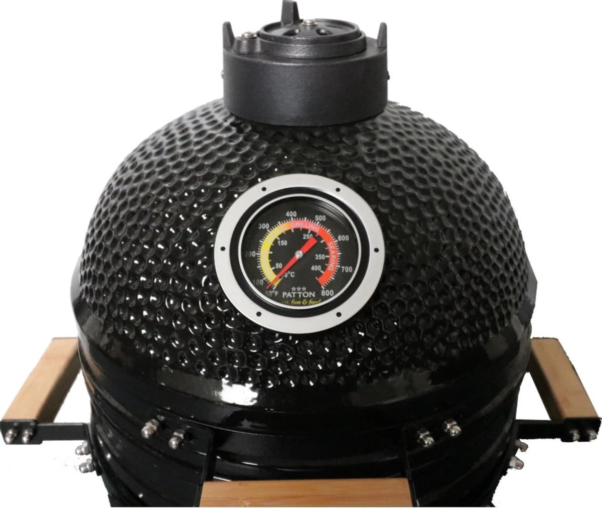 Patton Kamado 15" - Keramisch - Tafel Model - Premium Black - Medium - Zwart 6 Patton Kamado 15" - Keramisch - Tafel Model - Premium Black - Medium - Zwart - Afbeelding 6