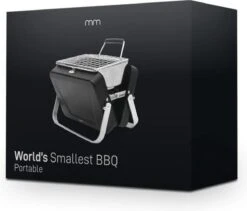 Mikamax Draagbare Mini BBQ - Barbecue - 's Werelds Kleinste Barbecue - Past In Je Broekzak - 18 × 6 × 15,5 Cm - 714 Gram - Mat Zwart -Keukengrill Winkel 1200x1023