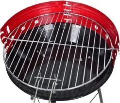 Houtskoolbarbecue Ø33 Cm | Verstelbare Grill BBQ | Halfopen | Zwart / Rood -Keukengrill Winkel 1200x1028 4