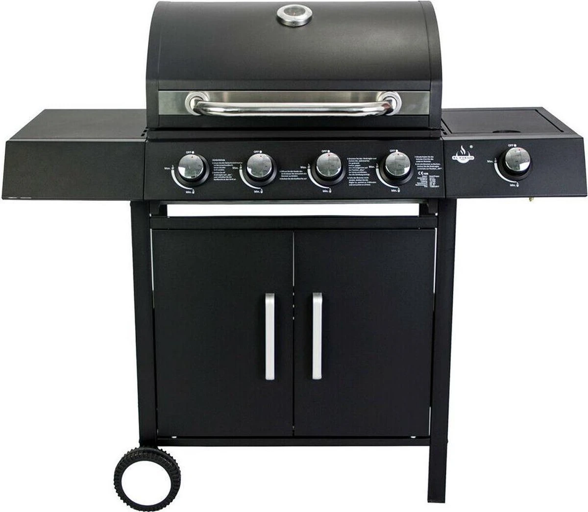 El Fuego San Angelo 4.1 Gasbarbecue - 5 Branders - Zwart
