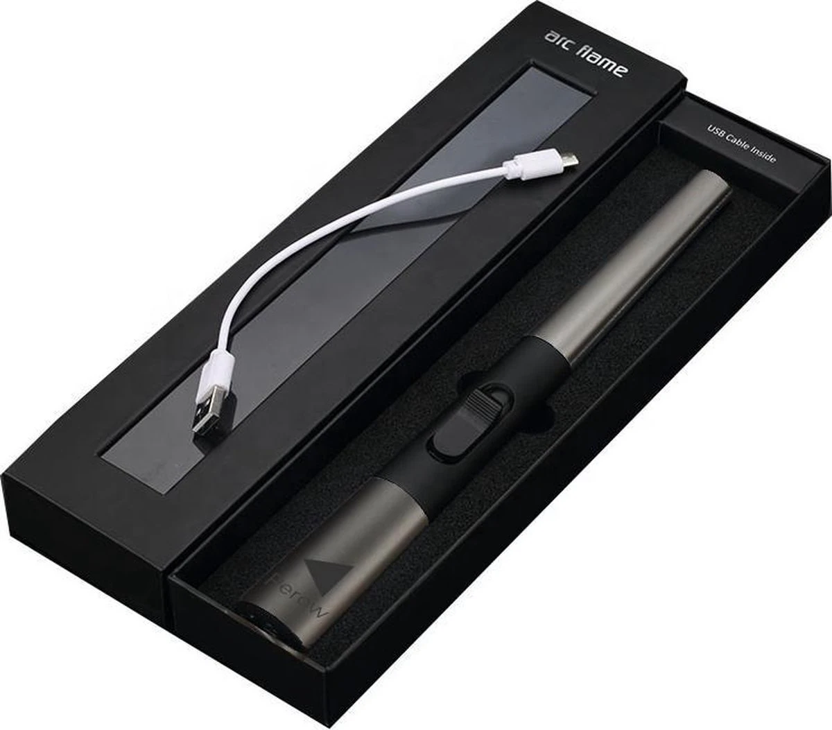 Oplaadbare Lange Elektrische Aansteker - Duurzame Plasma Aansteker – Luxe Aansteker - Inclusief Cadeauverpakking - BBQ – Kaarsen - Zwart 7 Oplaadbare Lange Elektrische Aansteker - Duurzame Plasma Aansteker – Luxe Aansteker - Inclusief Cadeauverpakking - BBQ – Kaarsen - Zwart - Afbeelding 7