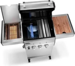 Burnhard Gas BBQ FRED JR. Deluxe - 2 Branders - Incl. Keramische Infraroodbrander & Afdekhoes - Deluxe -Keukengrill Winkel 1200x1057 1