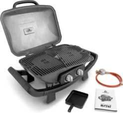 Burnhard Draagbare 2-Branders Gasbarbecue - Afdekhoes - BBQ Wayne -Keukengrill Winkel 1200x1099