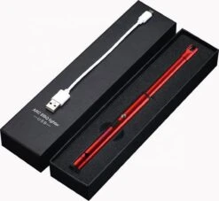 Oplaadbare Lange Dunne Elektrische Aansteker - Duurzame Plasma Aansteker - Inclusief Cadeauverpakking - BBQ – Kaarsen – Rood -Keukengrill Winkel 1200x1101