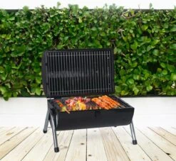 MaxxGarden BBQ - Houtskool Barbecue - Smoker Barbecue - Grilloppervlak (LxB) 38 X 52 Cm - Met Dubbel Grill Vlak - Zwart -Keukengrill Winkel 1200x1105 3