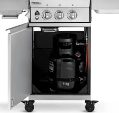 Burnhard Gas BBQ FRED JR. Deluxe - 2 Branders - Incl. Keramische Infraroodbrander & Afdekhoes - Deluxe -Keukengrill Winkel 1200x1135 3