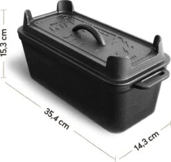 Burnhard Gietijzeren Broodpan 3,5 L - Broodbakvorm -Keukengrill Winkel 1200x1136 1