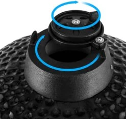 Patton - Kamado 21" - Premium Black - Keramische Barbecue - Incl. Bluetooth Kerntemperatuurmeter - LED Verlichting - Large - Compleet - Zwart -Keukengrill Winkel 1200x1137 3