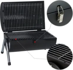 MaxxGarden BBQ - Houtskool Barbecue - Smoker Barbecue - Grilloppervlak (LxB) 38 X 52 Cm - Met Dubbel Grill Vlak - Zwart -Keukengrill Winkel 1200x1148 1