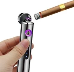 Allkinds Oplaadbare Elektrische Aansteker - USB Plasma Aansteker - Duurzaam - Windbestendig - Zwart -Keukengrill Winkel 1200x1161 1