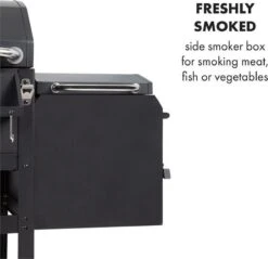 Klarstein Kingsville Double Barbecue - Houtskool- En Gasbarbecue - Smoker BBQ - Inclusief Deksels En Thermometer - Met 2 Roosters - Zwart -Keukengrill Winkel 1200x1161 2