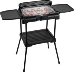 Princess 112250 Elektrische BBQ Met Zijplanken - BBQ - 40x25cm - Met En Zonder Statief Te Gebruiken - Met Zijplankjes - Ook Te Gebruiken Als Tafelgrill - 2200W -Keukengrill Winkel 1200x1164 3