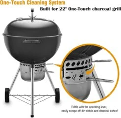One-Touch-reinigingssysteemkit Voor 57 CM Kogel BBQ , Geschikt Als Vervanging In Diverse Weber Kogel BBQ's -Keukengrill Winkel 1200x1165 4