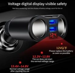 Auto Sigarettenaansteker Splitter - USB Ingang Auto - 2 Sigaretten Aansluitingen - Autolader -Keukengrill Winkel 1200x1171