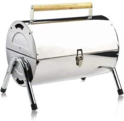 BBQ Collection Houtskoolbarbecue - Cilinder - Chroom -Keukengrill Winkel 1200x1174 1