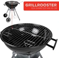 BBQ Collection Houtskoolbarbecue - Kogelbarbecue 45 X 60 Centimeter - Ronde Barbecue - Barbecue Op Wielen - Zwart - Metaal -Keukengrill Winkel 1200x1174 2