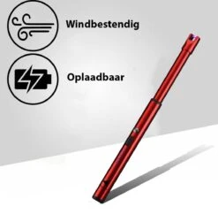 Oplaadbare Lange Dunne Elektrische Aansteker - Duurzame Plasma Aansteker - Inclusief Cadeauverpakking - BBQ – Kaarsen – Rood -Keukengrill Winkel 1200x1177 3