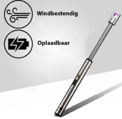 Oplaadbare Lange Elektrische Aansteker Buigbaar - Buigbare Aansteker - Duurzame Plasma Aansteker - Inclusief Cadeauverpakking - BBQ – Kaarsen – Zilver -Keukengrill Winkel 1200x1177 7