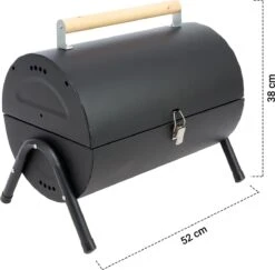 MaxxGarden BBQ - Houtskool Barbecue - Smoker Barbecue - Grilloppervlak (LxB) 38 X 52 Cm - Met Dubbel Grill Vlak - Zwart -Keukengrill Winkel 1200x1182 3
