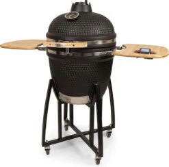 Patton - Kamado 21" - Premium Black - Keramische Barbecue - Incl. Bluetooth Kerntemperatuurmeter - LED Verlichting - Large - Compleet - Zwart -Keukengrill Winkel 1200x1184 1