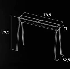 Spiedini Saté-bbq Bali 80 - Saté Houtskoolbarbecue Met Horizontaal Rooster - 80 Cm Lang, 11 Cm Breed - Materiaal: Gealuminiseerd Ijzer -Keukengrill Winkel 1200x1185 3