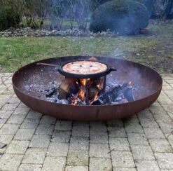 Chefs Cuisine Gietijzeren Grillpan - Grillpan Gietijzer - Gietijzer Bbq Grillpan - Gietijzeren Grillplaat - Pizzasteen - Plancha Gietijzer - Gietijzeren Bakplaat - Rond 36 Cm - Dubbelzijdig -Keukengrill Winkel 1200x1187 1